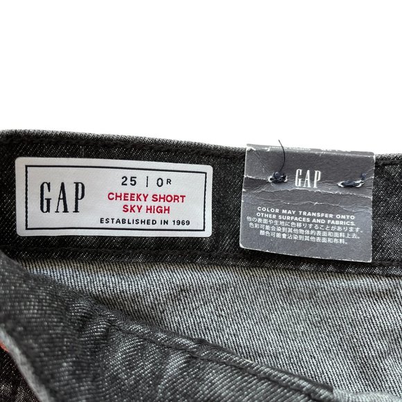 NWT Gap Cheeky Sky High Short Dark Grey Size 25 - Picture 4 of 11